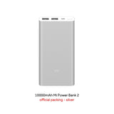 10000mAh Xiaomi Mi Power Bank 2i External Battery Bank 18W Quick Charge Powerbank 10000 PLM09ZM with Dual USB Output for Phone