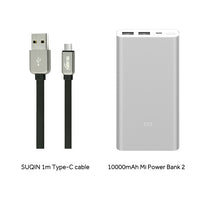 10000mAh Xiaomi Mi Power Bank 2i External Battery Bank 18W Quick Charge Powerbank 10000 PLM09ZM with Dual USB Output for Phone