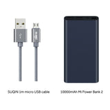 10000mAh Xiaomi Mi Power Bank 2i External Battery Bank 18W Quick Charge Powerbank 10000 PLM09ZM with Dual USB Output for Phone