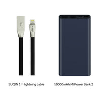 10000mAh Xiaomi Mi Power Bank 2i External Battery Bank 18W Quick Charge Powerbank 10000 PLM09ZM with Dual USB Output for Phone