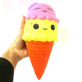 Jumbo Slow Rising Squishies Scented ice cream Coffee cup Strawberry Squishy Squeeze Toy Reliever Stress Gift Mobile Phone Straps