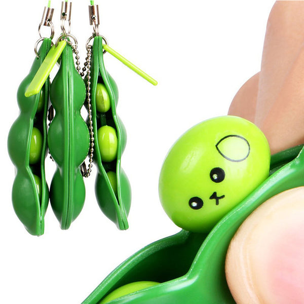 Squish For Phone Lanyard Entertainment Fun Beans Squeeze Funny Gadgets Stress Relief Squishy Toys For Mobile Phone Straps