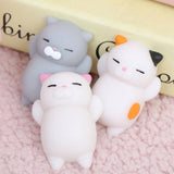 Dropshipping Cute Mochi Squishy Cat slow rising Squeeze Healing Fun Kids Kawaii kids Adult Toy Stress Reliever Decor