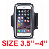 Armband For Size 4'' 4.5'' 4.7'' 5'' 5.5'' 6'' inch Sports Cell Phone Holder Case For iphone Huawei Samsung Xiaomi Phone On Hand