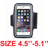 Armband For Size 4'' 4.5'' 4.7'' 5'' 5.5'' 6'' inch Sports Cell Phone Holder Case For iphone Huawei Samsung Xiaomi Phone On Hand