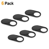 6PCS Universal WebCam Cover Shutter Magnet Slider Plastic Camera Cover for IPhone PC Laptops Mobile Phone Lens Privacy Sticker