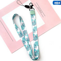 Mobile Phone Strap Cartoon Cute Cat Bamboo Lanyard Neck Strap For Keys ID Card S For Huawei USB Badge Holder DIY Hang Rope