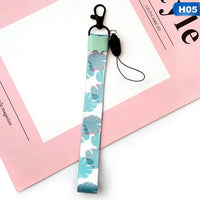 Mobile Phone Strap Cartoon Cute Cat Bamboo Lanyard Neck Strap For Keys ID Card S For Huawei USB Badge Holder DIY Hang Rope