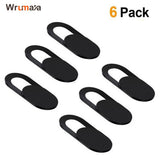 6PCS Universal WebCam Cover Shutter Magnet Slider Plastic Camera Cover for IPhone PC Laptops Mobile Phone Lens Privacy Sticker