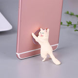 Phone Holder Cute Cat Support Resin Mobile Phone Holder Stand Sucker Tablets Desk Sucker Design high quality Smartphone Holder