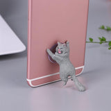 Phone Holder Cute Cat Support Resin Mobile Phone Holder Stand Sucker Tablets Desk Sucker Design high quality Smartphone Holder