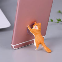 Phone Holder Cute Cat Support Resin Mobile Phone Holder Stand Sucker Tablets Desk Sucker Design high quality Smartphone Holder