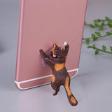 Phone Holder Cute Cat Support Resin Mobile Phone Holder Stand Sucker Tablets Desk Sucker Design high quality Smartphone Holder