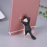 Phone Holder Cute Cat Support Resin Mobile Phone Holder Stand Sucker Tablets Desk Sucker Design high quality Smartphone Holder