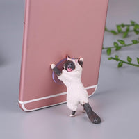 Phone Holder Cute Cat Support Resin Mobile Phone Holder Stand Sucker Tablets Desk Sucker Design high quality Smartphone Holder