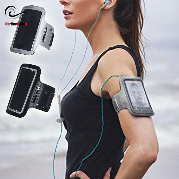 BLACK Waterproof Gym Sports Running Armband For iphone Xs Max XR X 8 4 4s 5 5s 5c SE 6 6s 7 7s plus Arm Band Phone Bag Case