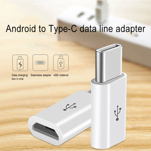 Etmakit Micro USB Female to Type C Male Adapter for Letv Xiaomi Mi 5X Oneplus Samsung S8 Plus NK-Shopping