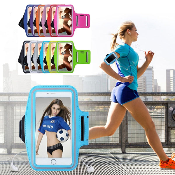 Sport Armband case mobile phone fashion holder for women's on hand smartphone handbags sling Running Gym Arm Band Fitness