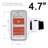 HORUG Waterproof Sports Phone Armband For iPhone xs max Running Armband Case Holder For Phone On Hand Mobile Brassard Telephone
