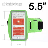 HORUG Waterproof Sports Phone Armband For iPhone xs max Running Armband Case Holder For Phone On Hand Mobile Brassard Telephone
