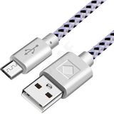 OLAF Nylon Braided Micro USB Cable 1m/2m/3m Data Sync USB Charger Cable For Samsung HTC LG huawei xiaomi Android Phone Cables