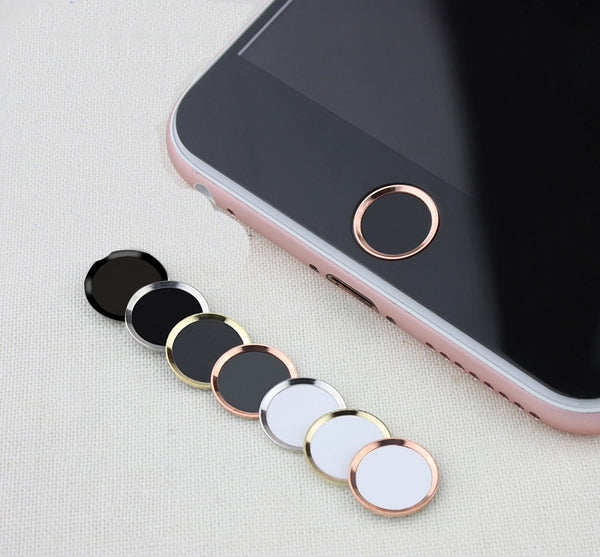 Hot Aluminum Touch ID Home Button Sticker For iPhone 8 7 7 6 6s Plus 5s Support for Fingerprint Identification Unlock Touch Key