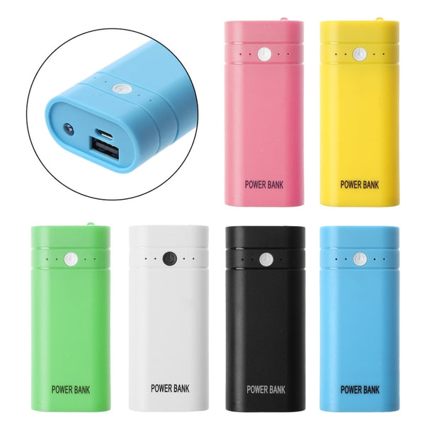 Protable USB Powerbank box 2x 18650 Battery Charger 5600mah Power Bank Box Shell Case DIY Kit For All Smartphone