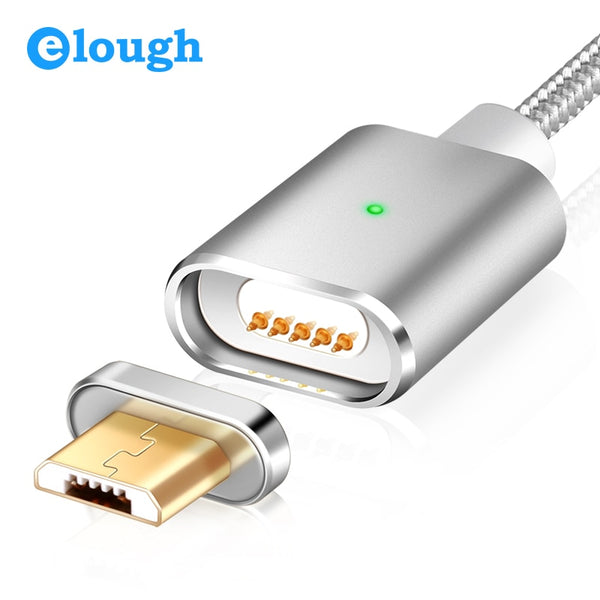 Elough E03 Magnetic Charger Micro USB Cable For Xiaomi Huawei Android Mobile Phone Fast Charging Magnet Microusb Data Cable Wire