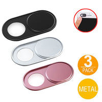 Laptop Camera lens Webcam Cover Fisheye Slider Ultra Thin Metal Web Camera Sticker Shutter for MacBook Pro iMac PC iPad Tablet