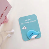 Universal mobile phone stretch bracket Cartoon Stitch air bag Phone Expanding phone Stand Finger car Holder for iphone 6 7 x