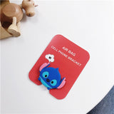 Universal mobile phone stretch bracket Cartoon Stitch air bag Phone Expanding phone Stand Finger car Holder for iphone 6 7 x