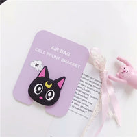 Universal mobile phone stretch bracket Cartoon Stitch air bag Phone Expanding phone Stand Finger car Holder for iphone 6 7 x