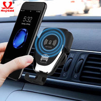 10W QI Wireless Fast Charger Car Mount Holder Stand For iPhone XS Max Samsung S9 For Xiaomi MIX 2S Huawei Mate 20 Pro Mate 20 RS