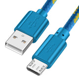 OLAF Nylon Braided Micro USB Cable 1m/2m/3m Data Sync USB Charger Cable For Samsung HTC LG huawei xiaomi Android Phone Cables