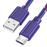 OLAF Nylon Braided Micro USB Cable 1m/2m/3m Data Sync USB Charger Cable For Samsung HTC LG huawei xiaomi Android Phone Cables