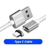 FONKEN Magnetic Cable fast charging Magnet Micro USB and Type C Cable Sync Data Phone Cables Quick Charge Magnet Charger Cable