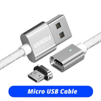 FONKEN Magnetic Cable fast charging Magnet Micro USB and Type C Cable Sync Data Phone Cables Quick Charge Magnet Charger Cable