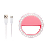 TOKOHANSUN Usb Charging Selfie Ring Led Phone Light Lamp Mobile Phone Lens LED Sefie Lamp Ring Flash Lenses for Iphone Samsung