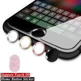 Universal Home Button Sticker For iPhone 8 7 6 6S Plus 5S SE 5 Fingerprint Touch ID Anti Sweat Protector For iPad Air 2 3 4 Mini