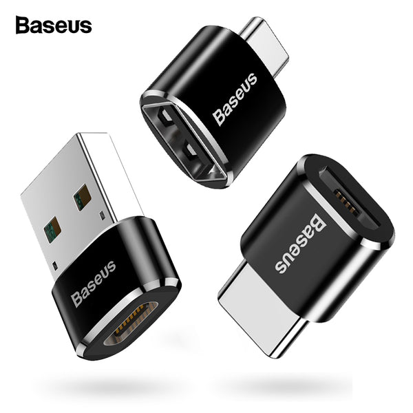 Baseus USB Type C OTG Adapter USB C Male To Micro USB Female Cable Converters For Macbook Samsung S10 Huawei USB To Type-c OTG