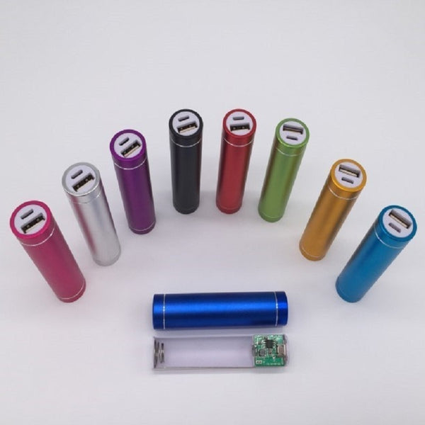 Mini No Battery Power Bank External  18650 Battery Pen Type USB Columnar Phone Charger Powerbank For Xiaomi MI iPhone X Note 8