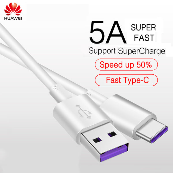 HUAWEI Original USB 5A Type C Cable USB 3.1 Type-C HUAWEI P10 Plus P20 MATE 9 10 20 X Pro Lite Cables Super Quick Charger Cable