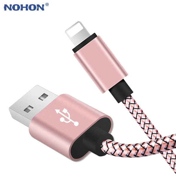 20cm 1m 2m 3m Data USB Charger Cable For iPhone 6s 6 s 7 8 Plus Xs Max XR X 10 5s iPad Nylon Fast Charging Origin Long Wire Cord