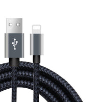 20cm 1m 2m 3m Data USB Charger Cable For iPhone 6s 6 s 7 8 Plus Xs Max XR X 10 5s iPad Nylon Fast Charging Origin Long Wire Cord