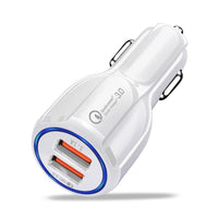 Olaf Car Charger Quick Charge 3.0 2.0 Mobile Phone Charger Fast Car Charger for iPhone XS Max Samsung 2 Port USB Phone Chargers