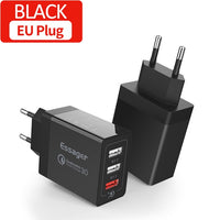 Essager USB Charger QC3.0 30W Quick Charge 3.0 Wall Charger For iPhone Xiaomi Samsung Fast Charger Mobile Phone Charger Adapter