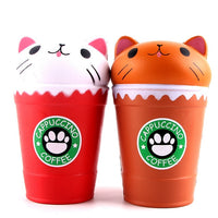 2018 Jumbo Squishy Toys Children Slow Rising Antistrss Toy Cat Hamburger French fries Popcorn Coffee Cup Squishies Stress Relief