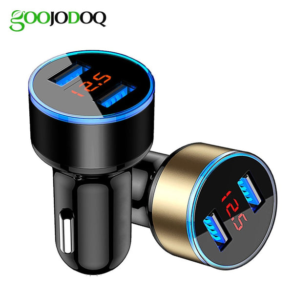 Universal Dual USB Car Charger 5V 3.1A Mini Charger Fast Charging With LED for Mobile Phone Smart phone Xiaomi Samsung iPhone X