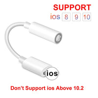 WST IOS 11 12 Headphone Adapter For iPhone 7 8 X AUX Adapter For Lightning Female To 3.5mm Male Adapters Headphone Jack Cable