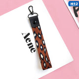 Leopard print Phone holder Key Lanyard Cheetah ID Badge Holders Animal Phone Neck Straps with Keyring